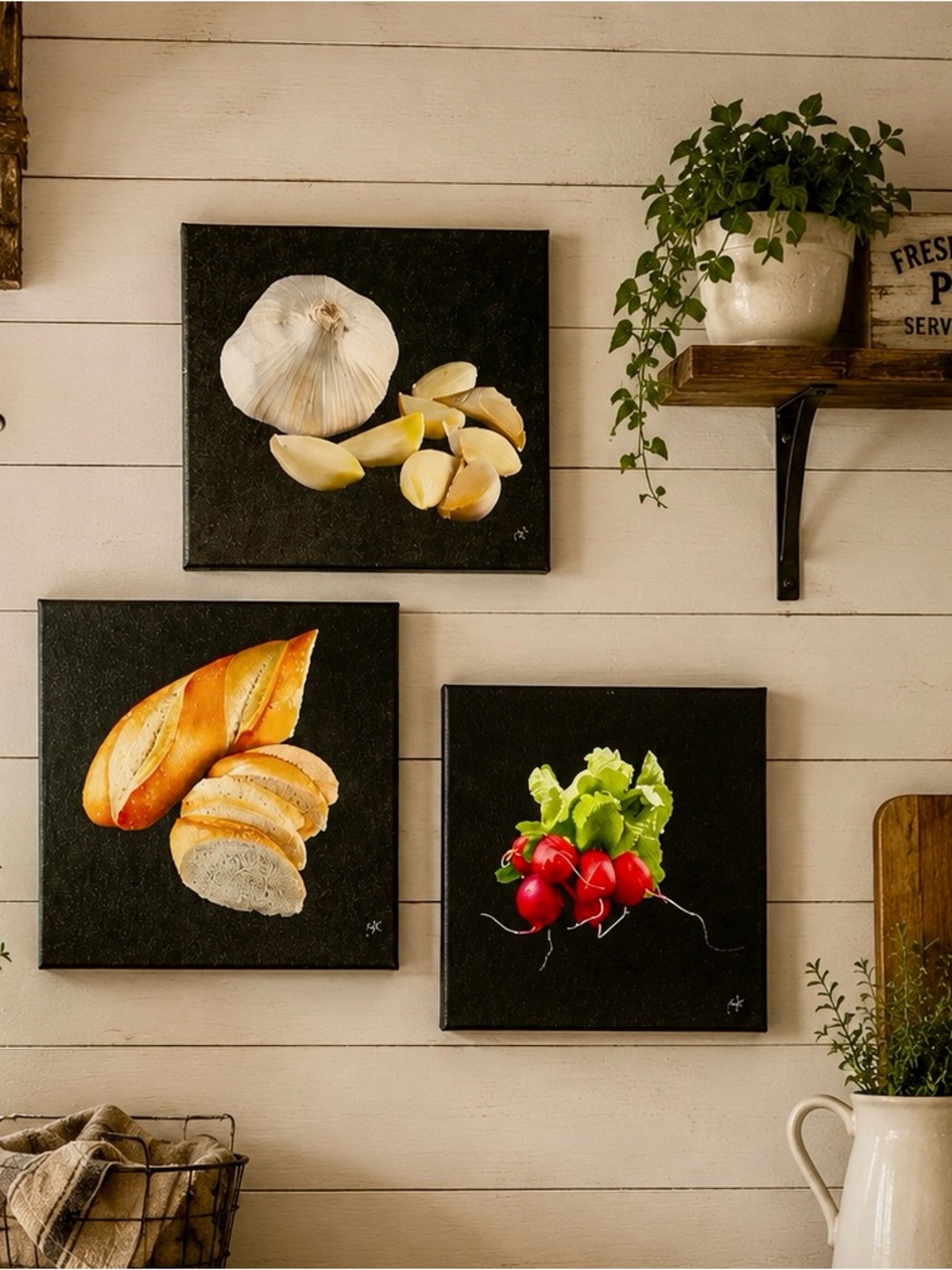 🧄Kitchen Art Wall Decor! Stunning Photography 🥖